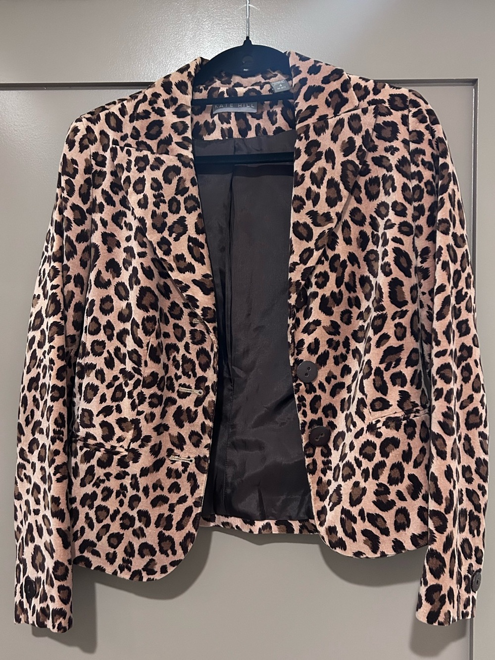 Kate Hill leopard print blazer